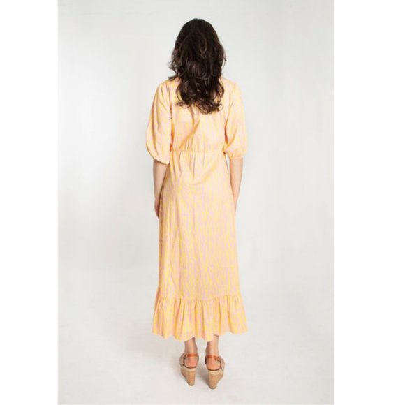 Zebra Print Ruffle Hem Wrap Dress (Dot & Stripe) - Picture 8 of 8